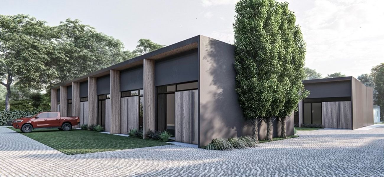 Render exterior del complejo